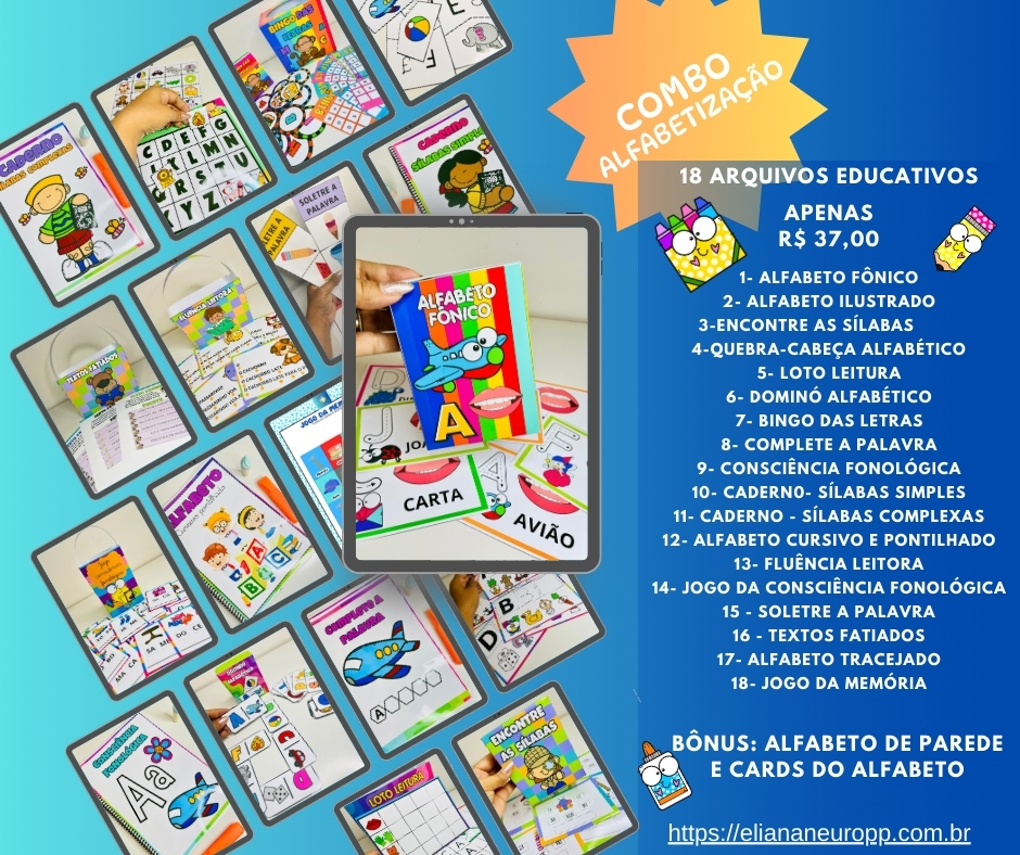 Combo Alfabetização
