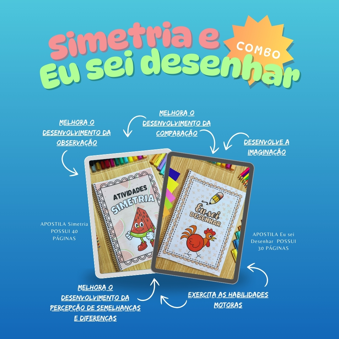 Combo - Simetria e Eu sei Desenhar